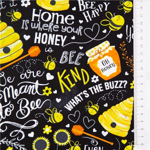 Timeless Treasures bee and honey fabric - modeS4u