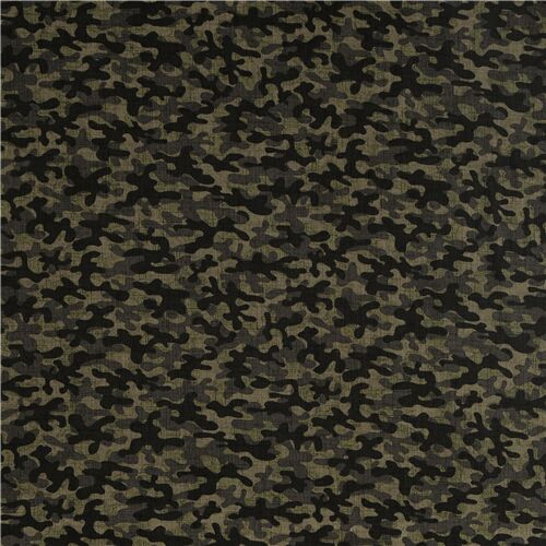 Textured Camouflage Olive Green Fabric by Timeless Treasures - modeS4u