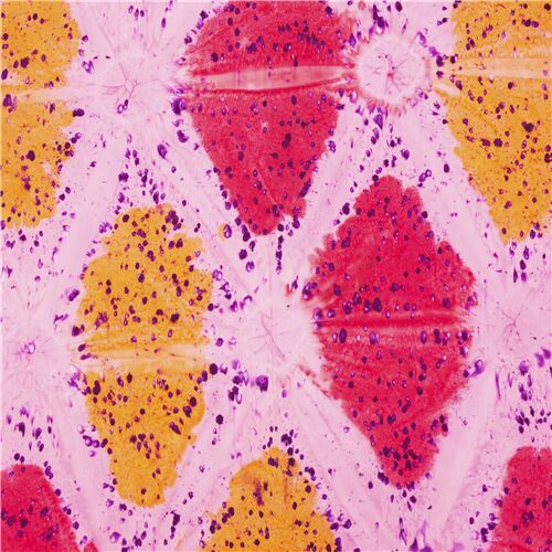 pink Diamant Flecken Batikstoff Batikeffekt Stoff