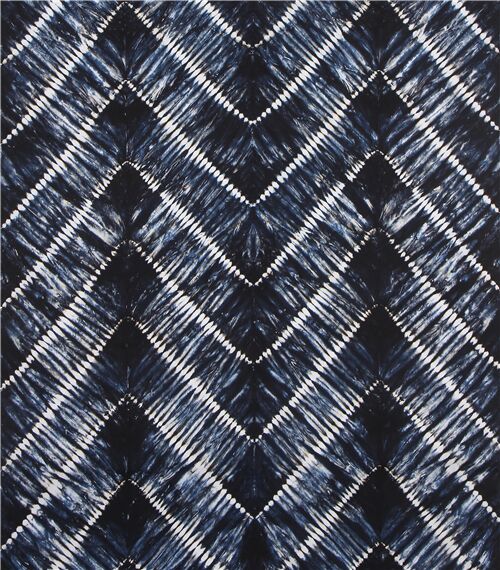 2976-002 Malam Batiks IV - Floppy Floral - Blue Batik Fabric