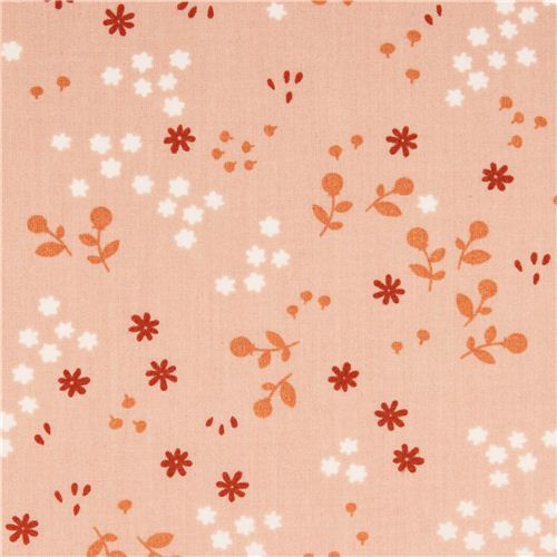 Tonal Floral Shell mini flower birch organic fabric from the USA 1