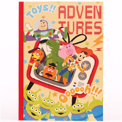 Toy Story characters TV notebook exercise book Japan modeS4u