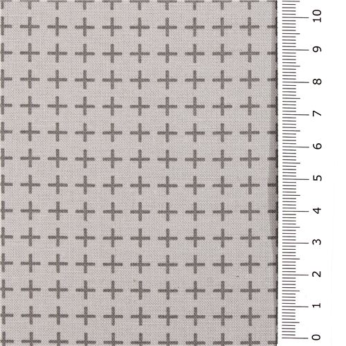 USA pale grey cotton fabric grey crosses grid Michael Miller modeS4u
