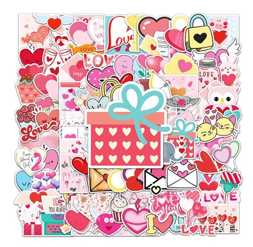 Kawaii Valentine's Day Sticker Bundle
