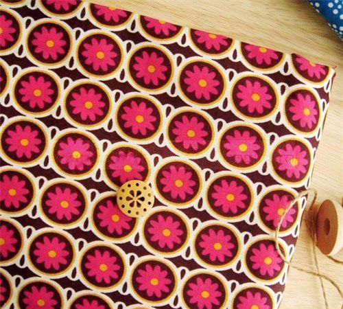 Vera Bradley Stoff pinke Blumen 0,5m 1