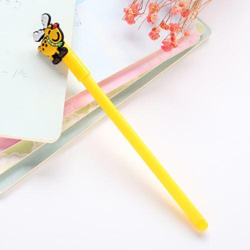 Yellow ballpoint pen with Reindeer - modeS4u