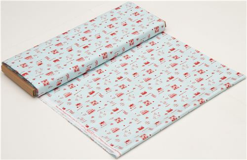 aqua Riley Blake fabric 'The Simple Life'  sheep chick quilt 3