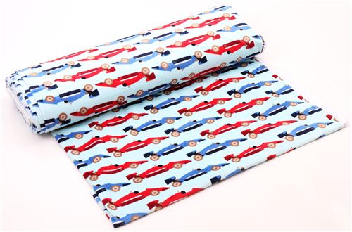 aqua Robert Kaufman Speedster minky fabric fleece plush 4