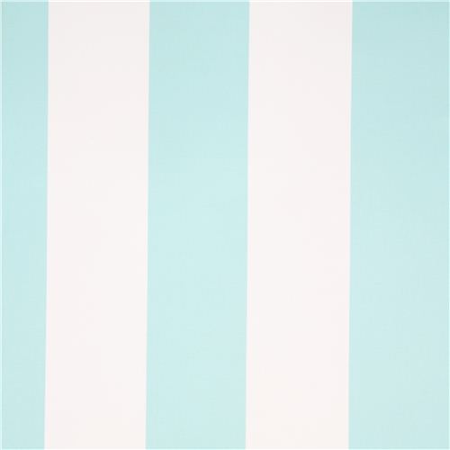 aqua stripe cotton sateen fabric Michael Miller Fabric by Michael ...