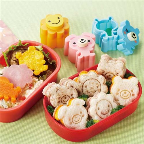 bear dog sun Bento food cutters Bento Accessories Bento Boxes