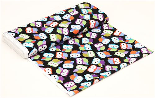 beautiful black owl fabric by Timeless Treasures 3