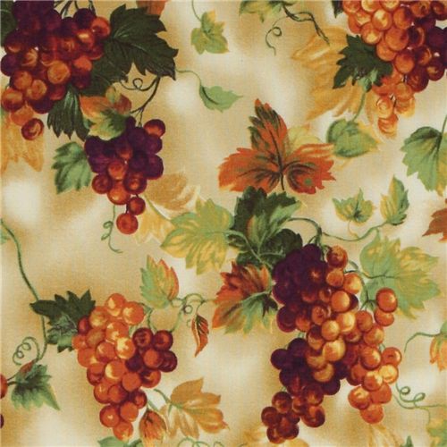 beautiful grapes fabric de Robert Kaufman 1