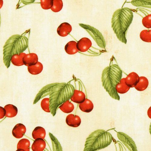 beautiful yellow cherry fabric Robert Kaufman 1