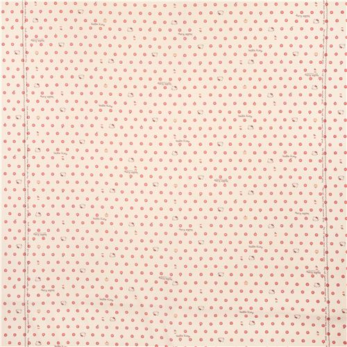 beige Hello Kitty oxford fabric apple red polka dot by Sanrio from ...