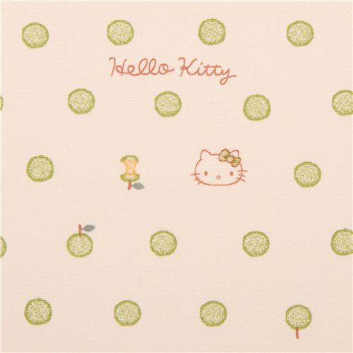 beige packed Sanrio character oxford fabric Fabric by Sanrio - modeS4u