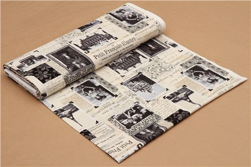 beige Paris in spring Vintage fabric Timeless Treasures Fabric by ...
