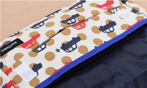 beige-blaue Auto und Punkte Design Auto Taschentuch Tasche Decole Japan -  modeS4u