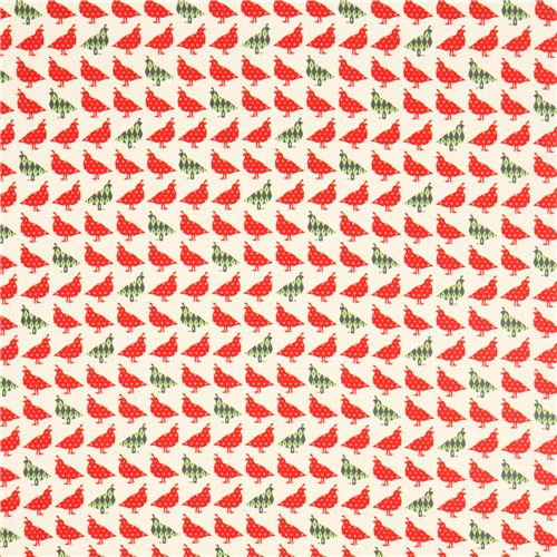 beige chicken fabric par Robert Kaufman 2