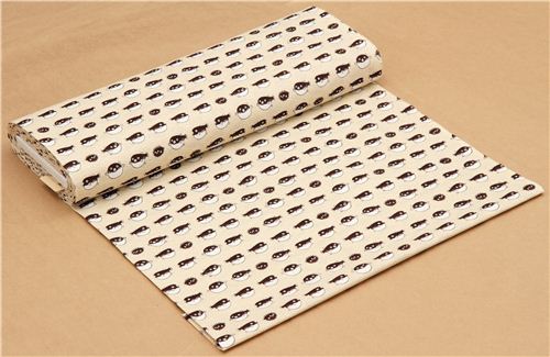 beige structured blowfish fabric by Cosmo from Japan 3