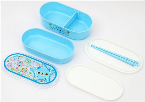 Blue Bear Bento Box Kawaii Lunch Box - Modes4u