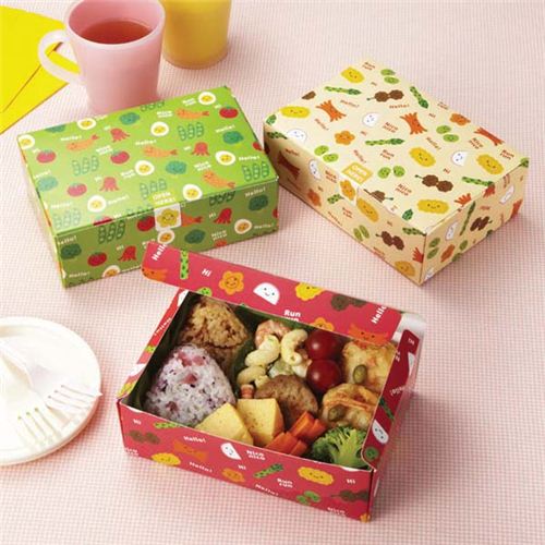bento food disposable paper bento box sandwich box Bento Accessories
