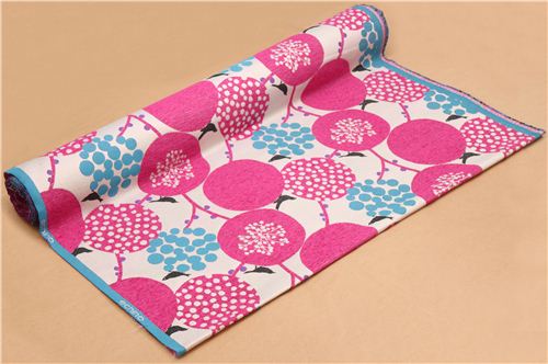 big berry Jacquard echino fabric hot rosa de Japn3