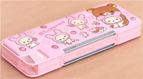 big pink Rilakkuma bear rabbit deluxe pencil case - Pencil Cases ...