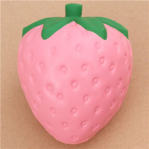 Big Pink Strawberry Fruit Scented Squishy By Ibloom Modes4u