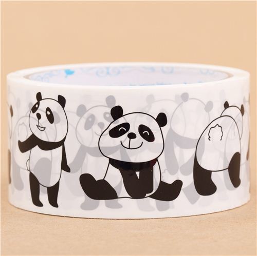 big white panda bear Deco Tape packing tape Prime Nakamura - modeS4u