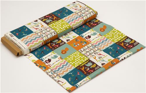 birch patchwork safari animal organic fabric Safari Soiree 3