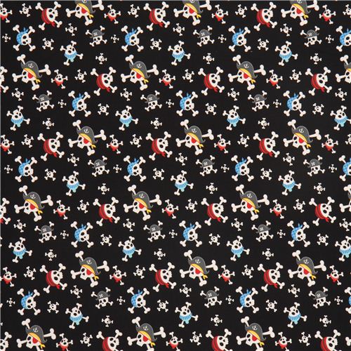 black Alexander Henry skull fabric Little Blaggards 2