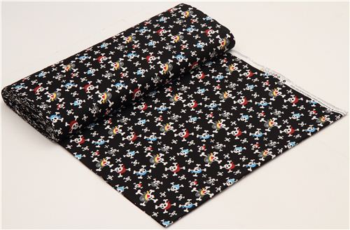 black Alexander Henry skull fabric Little Blaggards 3