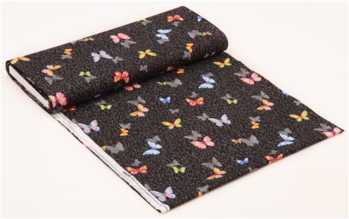 black Butterfly Garden twig fabric by Michael Miller USA 5