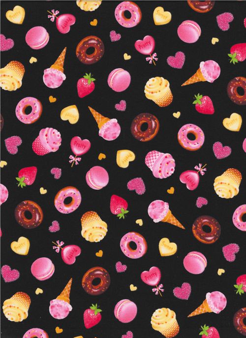 black Candy Japanese fabric Lecien 2