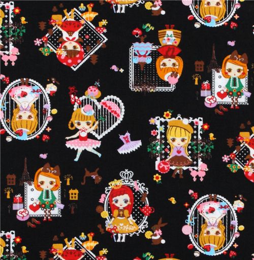 black Japanese fabric girls go shopping Cosmo 2