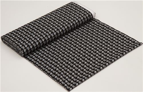 black Japanese ninja characters fabric Realizzato da Robert Kaufman USA 3