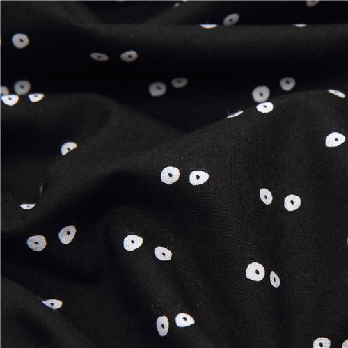 black Michael Miller monster fabric with eyes - modeS4u