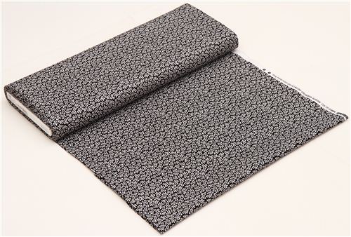 black Michael Miller fabric with white ribbon 3