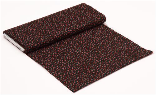 black Robert Kaufman mini red cherry fabric Sevenberry Petite Classiques 3