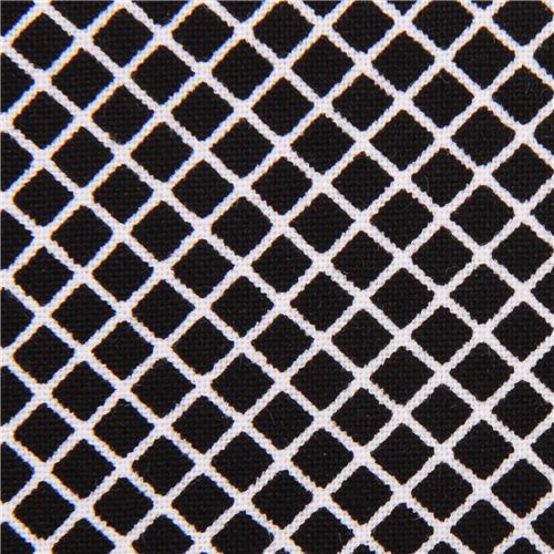 black Robert Kaufman plaid checker fabric Remix 2
