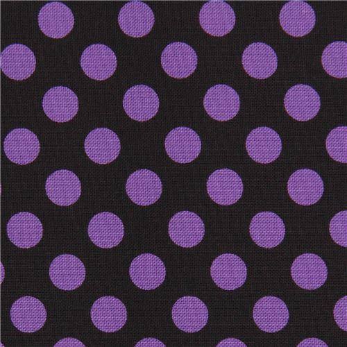 black-robert-kaufman-purple-dot-fabric-spot-on-modes4u