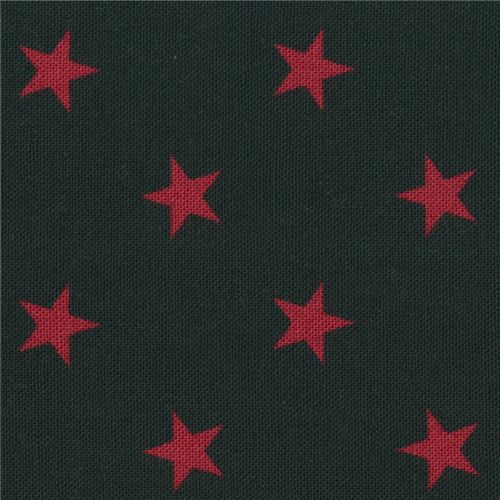 Black Robert Kaufman Red Star Fabric Sevenberry Classiques Modes4u