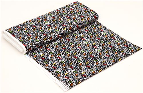 black Timeless Treasures eyes fabric 3