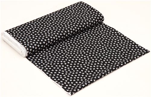 black Timeless Treasures mini skull fabric 3