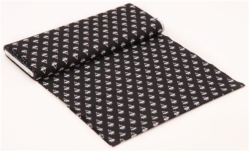 black UFOs rocket fabric 'Spaced Out' Robert Kaufman This and That 3