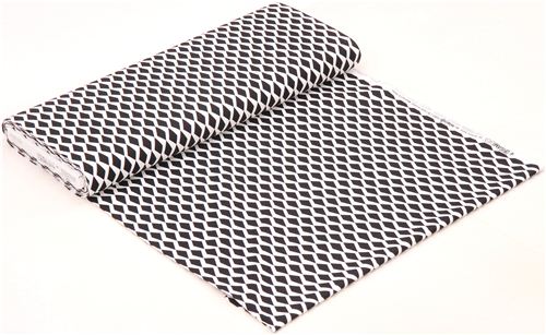 black and white Mountain & Valley Geo Print fabric Michael Miller USA ...