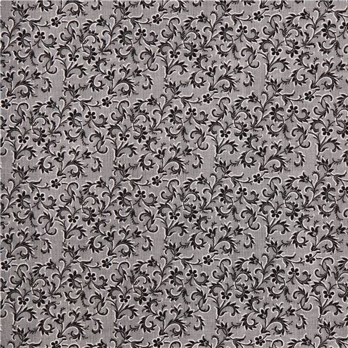 black and white checkered flower pattern fabric by Timeless Treasures ...