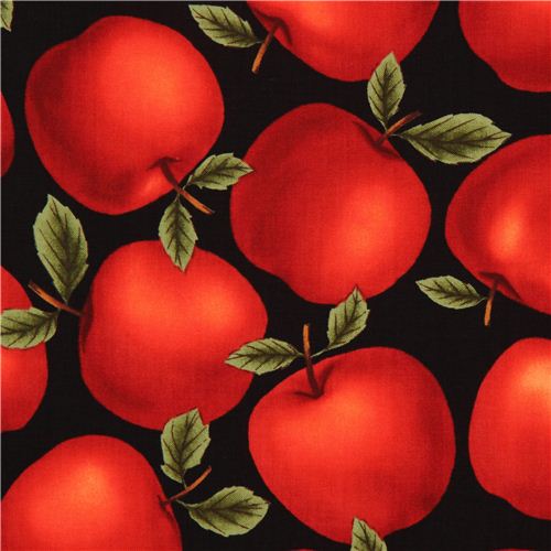 black apples fabric by Timeless Treasures USA Fabric by Timeless Treasures modes4u