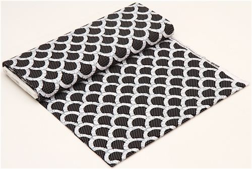 black apron ruffles fabric by Michael Miller from the USA 3
