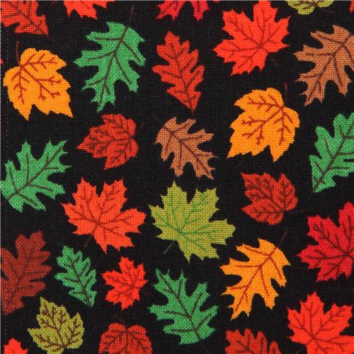 black autumn leaf tree fabric by Timeless Treasures 1